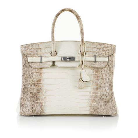 hermes birkin himalayan niloticus crocodile matte 35 white brown|hermes niloticus birkin 2020.